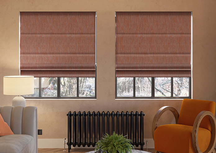 Cascade, Paprika - Twist&Fit Roman Blind - Image 3